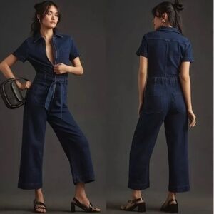 Anthropologie Maeve The Colette Weekend Denim Jumpsuit